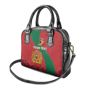 Personalised Afro Morocco Shoulder Handbag Happy Proclamation Day - African Pattern