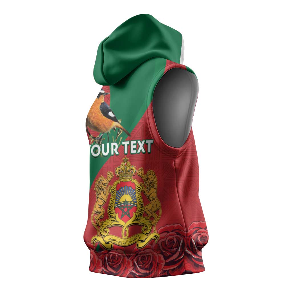 Personalised Afro Morocco Sleeveless Hoodie Happy Proclamation Day - African Pattern - African Pride