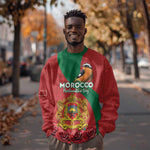 Personalised Afro Morocco Sweatshirt Happy Proclamation Day - African Pattern