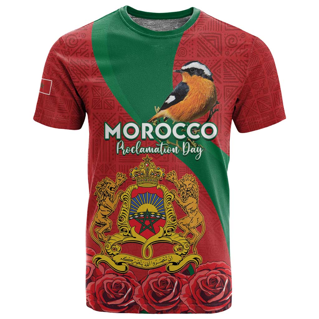 Personalised Afro Morocco T shirt Happy Proclamation Day - African Pattern