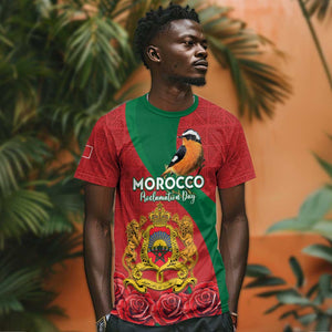 Personalised Afro Morocco T shirt Happy Proclamation Day - African Pattern