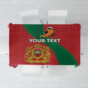 Personalised Afro Morocco Tablecloth Happy Proclamation Day - African Pattern