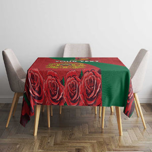 Personalised Afro Morocco Tablecloth Happy Proclamation Day - African Pattern