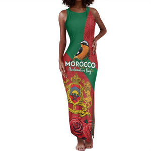 Personalised Afro Morocco Tank Maxi Dress Happy Proclamation Day - African Pattern