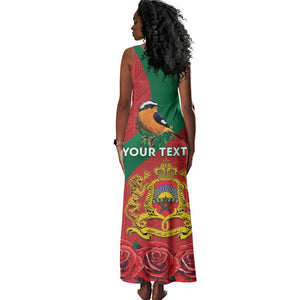 Personalised Afro Morocco Tank Maxi Dress Happy Proclamation Day - African Pattern