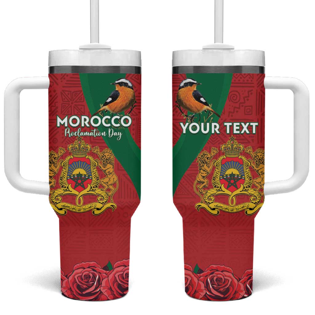 Personalised Afro Morocco Tumbler With Handle Happy Proclamation Day - African Pattern