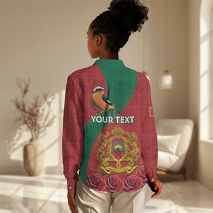 Personalised Afro Morocco Women Casual Shirt Happy Proclamation Day - African Pattern