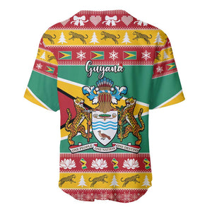 Afro Guyana Christmas Baseball Jersey Mix Coat Of Arms