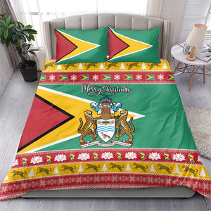 Afro Guyana Christmas Bedding Set Mix Coat Of Arms