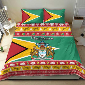 Afro Guyana Christmas Bedding Set Mix Coat Of Arms