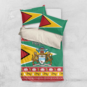 Afro Guyana Christmas Bedding Set Mix Coat Of Arms