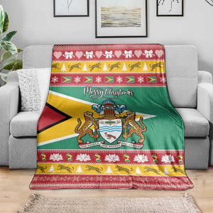 Afro Guyana Christmas Blanket Mix Coat Of Arms