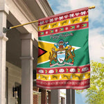 Afro Guyana Christmas Garden Flag Mix Coat Of Arms