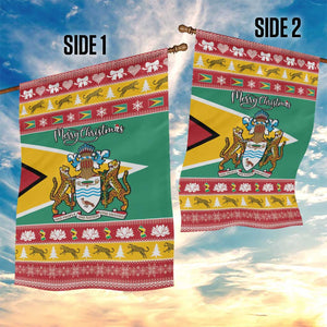 Afro Guyana Christmas Garden Flag Mix Coat Of Arms