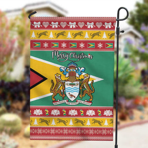 Afro Guyana Christmas Garden Flag Mix Coat Of Arms