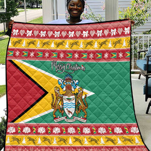 Afro Guyana Christmas Quilt Mix Coat Of Arms