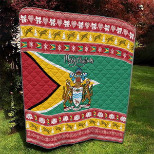 Afro Guyana Christmas Quilt Mix Coat Of Arms