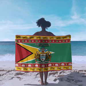 Afro Guyana Christmas Sarong Mix Coat Of Arms