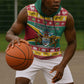 Afro Guyana Christmas Sleeveless Hoodie Mix Coat Of Arms - African Pride