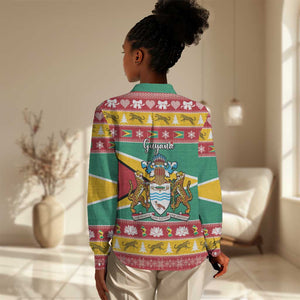 Afro Guyana Christmas Women Casual Shirt Mix Coat Of Arms