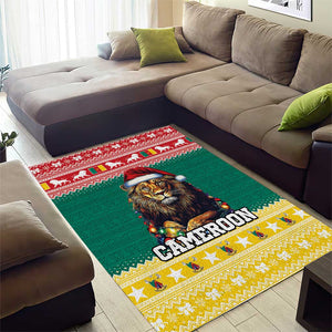 Cameroon Christmas Area Rug Lion African Santa