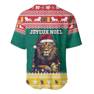 Cameroon Christmas Baseball Jersey Lion African Santa