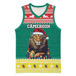 Cameroon Christmas Basketball Jersey Lion African Santa LT15