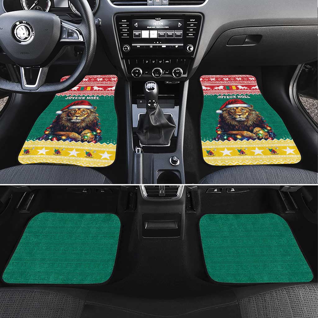 Cameroon Christmas Car Mats Lion African Santa