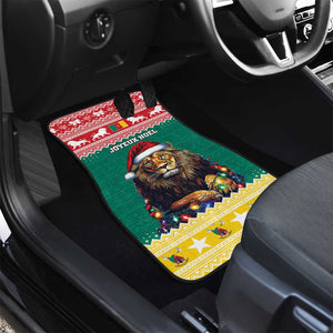 Cameroon Christmas Car Mats Lion African Santa