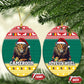 Cameroon Christmas Ceramic Ornament Lion African Santa