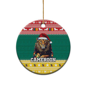 Cameroon Christmas Ceramic Ornament Lion African Santa