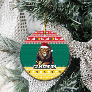 Cameroon Christmas Ceramic Ornament Lion African Santa