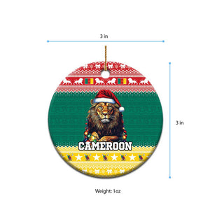 Cameroon Christmas Ceramic Ornament Lion African Santa