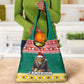 Cameroon Christmas Grocery Bag Lion African Santa