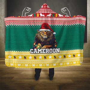 Cameroon Christmas Hooded Blanket Lion African Santa