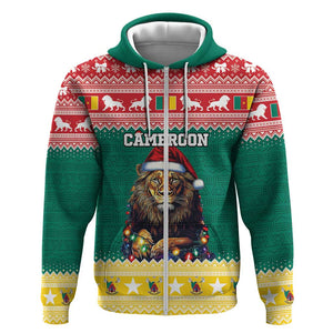 Cameroon Christmas Hoodie Lion African Santa