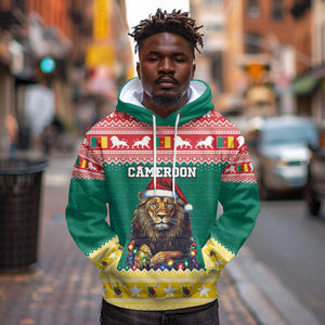 Cameroon Christmas Hoodie Lion African Santa