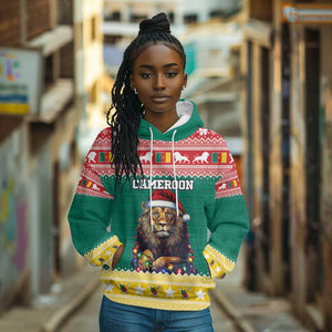 Cameroon Christmas Hoodie Lion African Santa