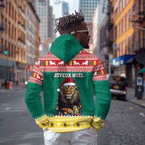 Cameroon Christmas Hoodie Lion African Santa