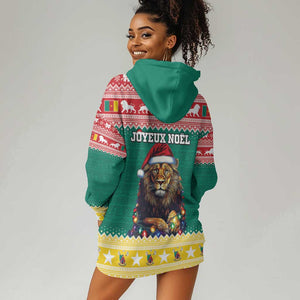 Cameroon Christmas Hoodie Dress Lion African Santa