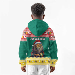 Cameroon Christmas Kid Hoodie Lion African Santa