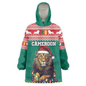 Cameroon Christmas Kid Wearable Blanket Hoodie Lion African Santa