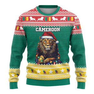 Cameroon Christmas Ugly Christmas Sweater Lion African Santa