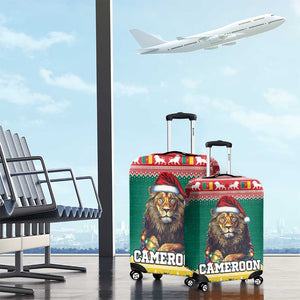 Cameroon Christmas Luggage Cover Lion African Santa