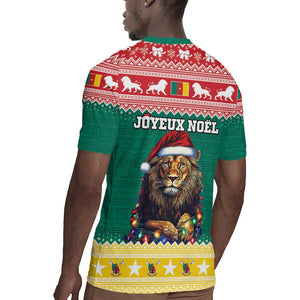 Cameroon Christmas Rugby Jersey Lion African Santa