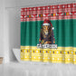 Cameroon Christmas Shower Curtain Lion African Santa