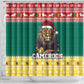 Cameroon Christmas Shower Curtain Lion African Santa