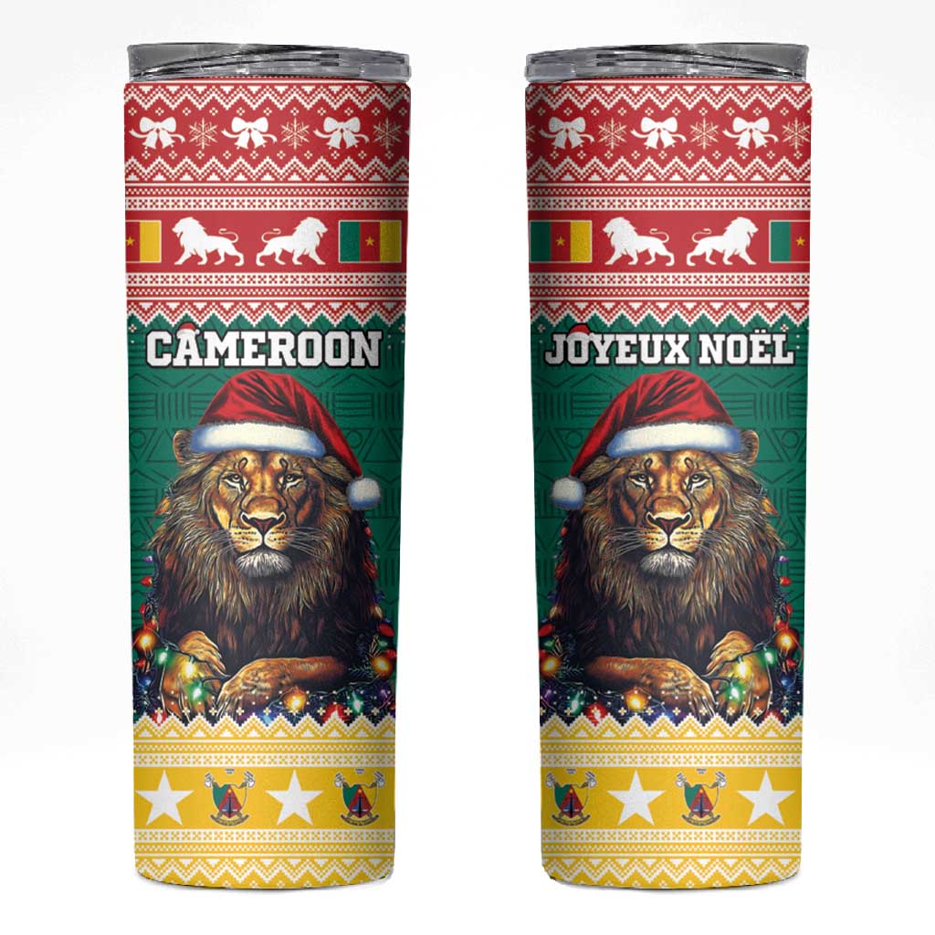 Cameroon Christmas Skinny Tumbler Lion African Santa