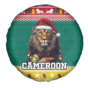 Cameroon Christmas Spare Tire Cover Lion African Santa