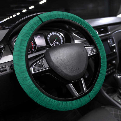 Cameroon Christmas Steering Wheel Cover Lion African Santa